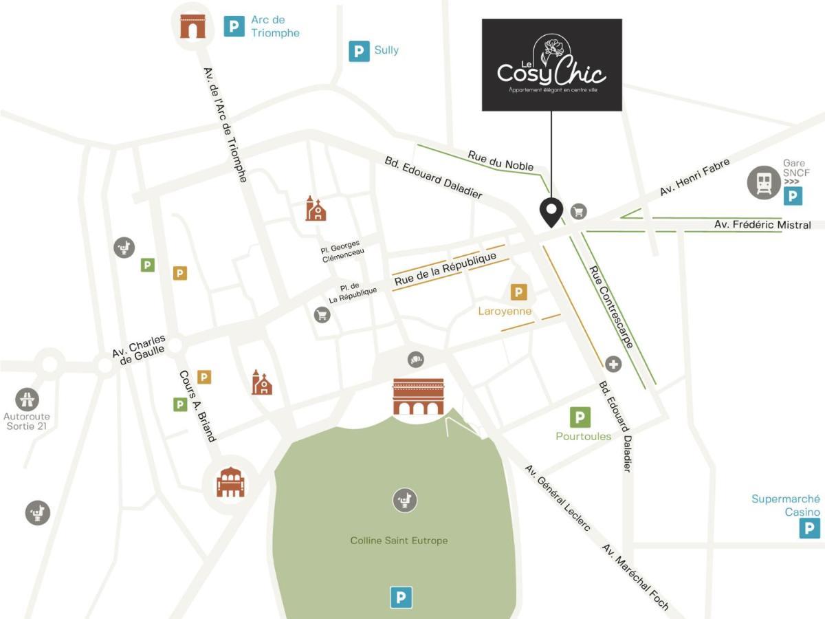 Le Cosychic - Elegant En Centre Appartement Orange (Vaucluse)